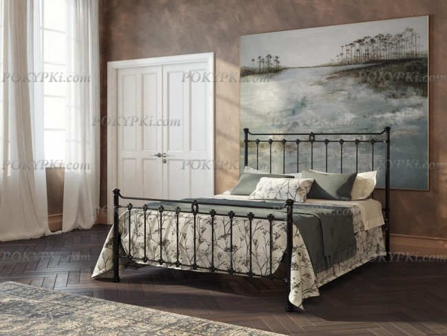 Черная металлическая кровать Dreamline Guardian