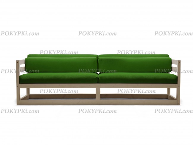 Диван Магнус (Дуб белёный)-зеленый