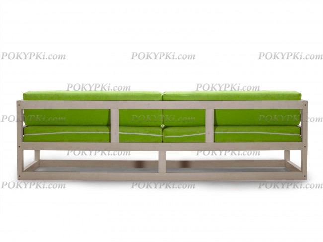 Диван Магнус (Дуб белёный)-салатовый