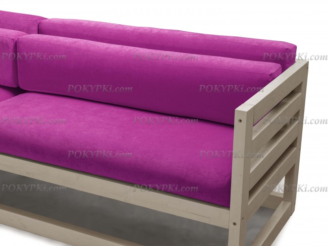 Диван Магнус (Дуб белёный)-фиолетовый