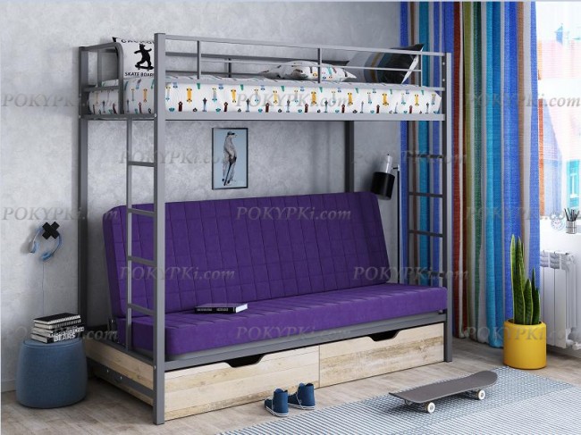 Двухъярусная кровать-диван Мадлен Двухъярусная кровать-диван Мадлен