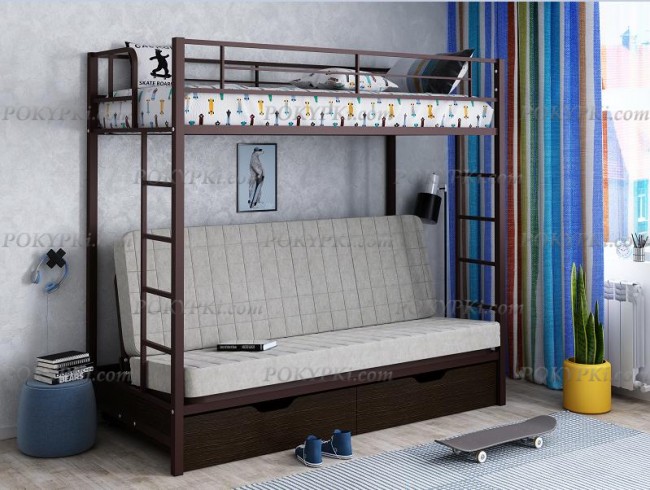 Двухъярусная кровать-диван Мадлен Двухъярусная кровать-диван Мадлен