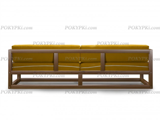 Диван Магнус (Орех)-желтый