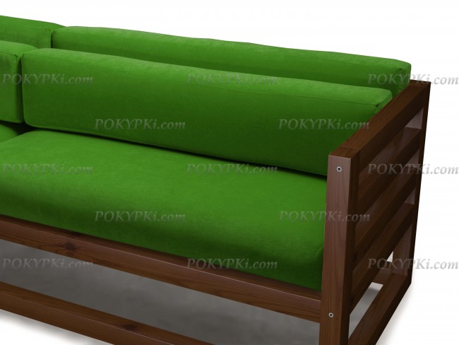 Диван Магнус (Орех)-зеленый