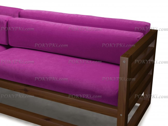 Диван Магнус (Орех)-фиолетовый