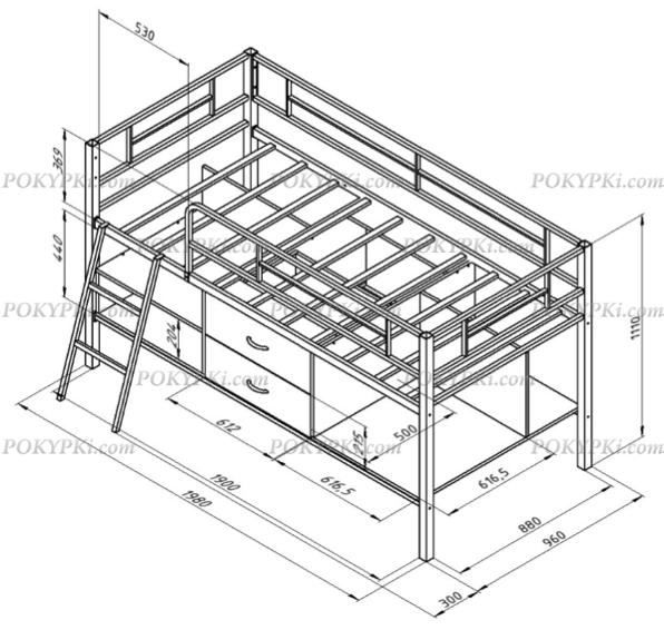 Кровать-чердак Севилья-Я мини Кровать-чердак Севилья-Я мини