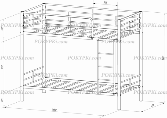Кровать двухъярусная Кровать двухъярусная