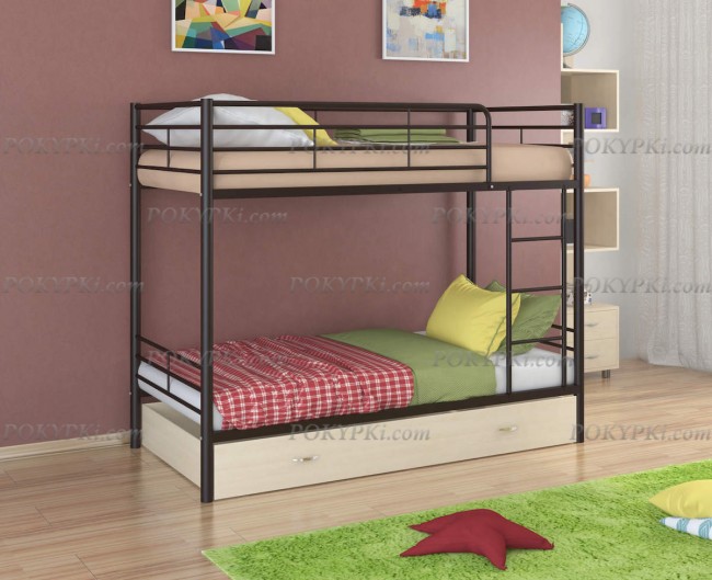 Двухъярусная кровать Севилья 3-ящик дуб Двухъярусная кровать Севилья 3-ящик дуб