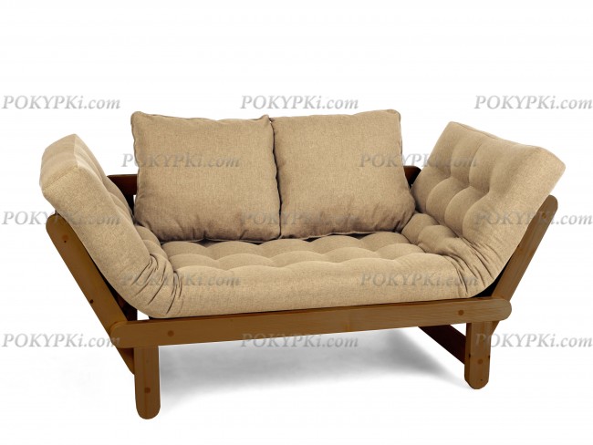 Кушетка Сламбер (Орех)-бежевая