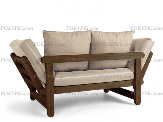 Кушетка Сламбер (Орех)-белая