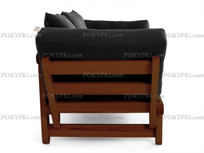 Кушетка Сламбер (Орех)-черная