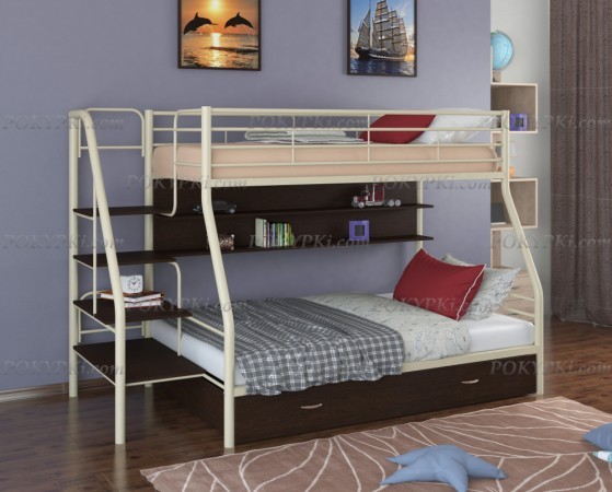Двухъярусная кровать Толедо-1-слон/венге Двухъярусная кровать Толедо-1-слон/венге