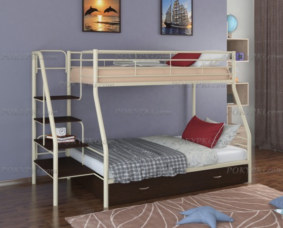 Двухъярусная кровать Толедо-1-слон/венге Двухъярусная кровать Толедо-1-слон/венге