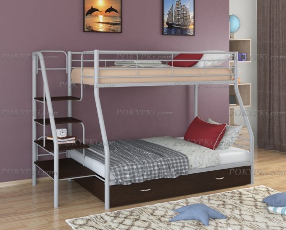 Двухъярусная кровать Толедо-1-серый/венге Двухъярусная кровать Толедо-1-серый/венге