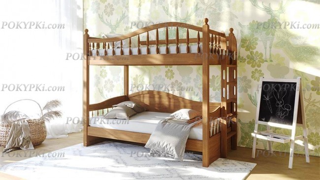 кровать двухъярусная Никки из массива кровать двухъярусная Никки из массива