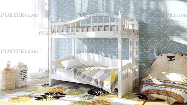 кровать двухъярусная Никки из массива кровать двухъярусная Никки из массива