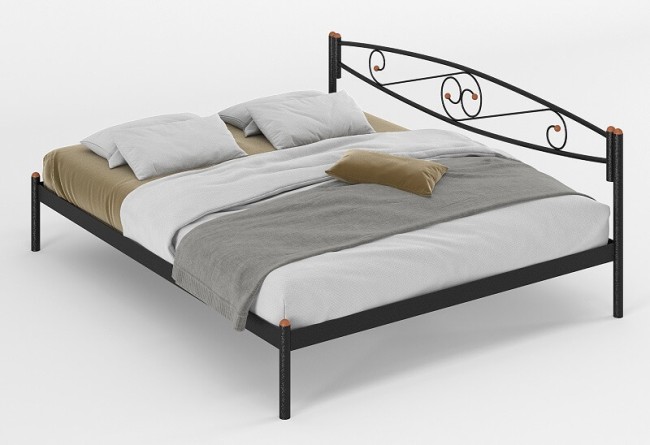 Металлическая кровать тахта Волна 