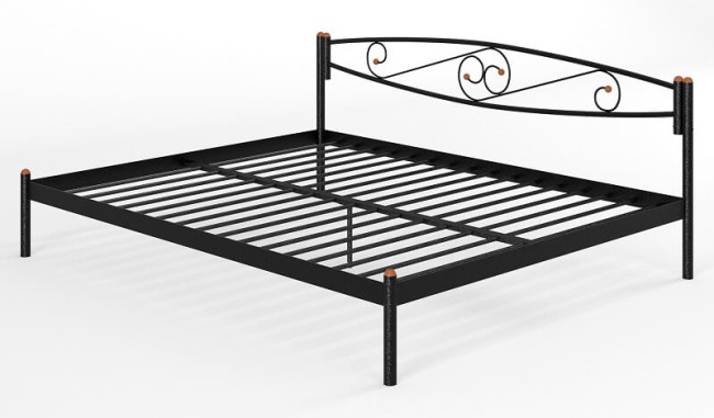 Металлическая кровать тахта Волна 