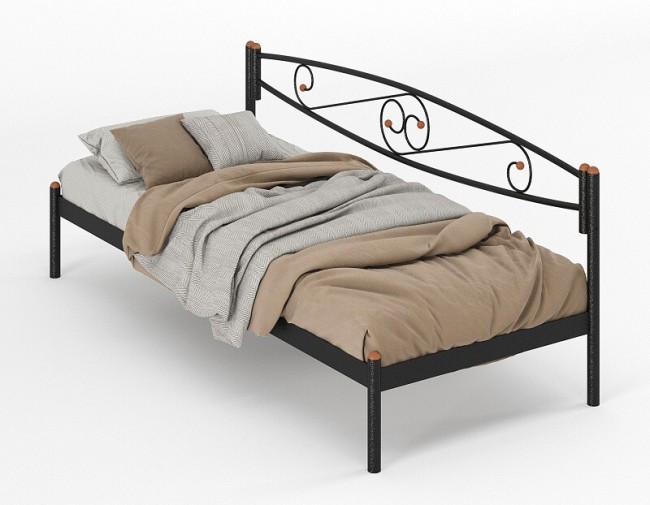 Металлическая кровать тахта Волна 