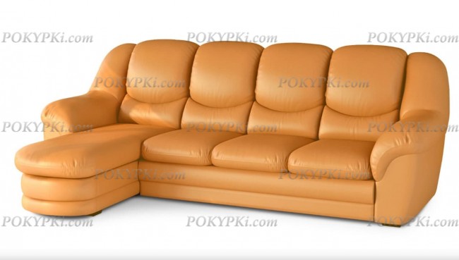 Угловой диван Нимфа с оттоманкой и ящиком Угловой диван Нимфа с оттоманкой и ящиком