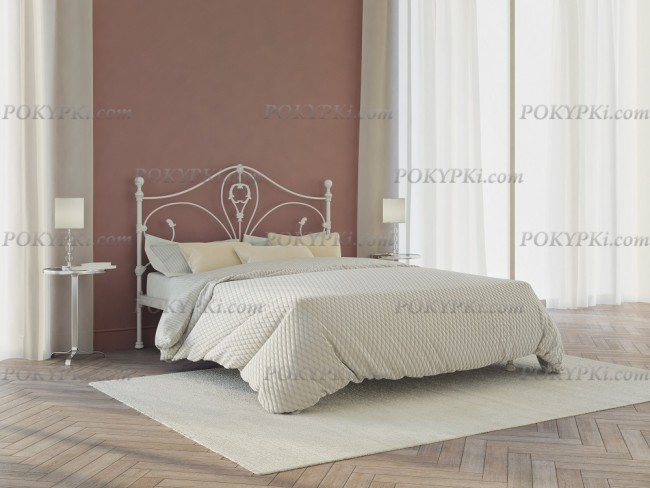 Белая кровать Dreamline Melania с одной спинкой