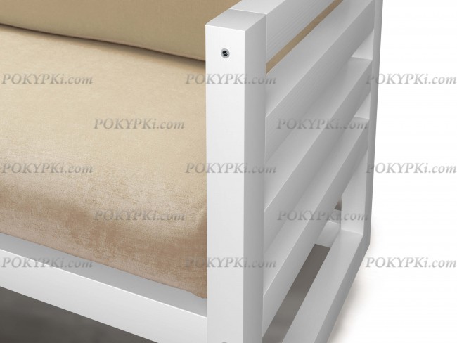 Кресло Магнус (Белая эмаль)-массив сосны