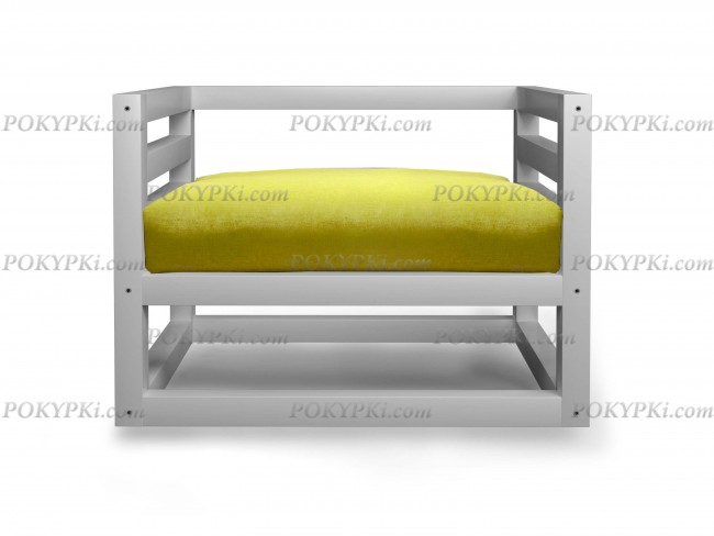 Кресло Магнус (Белая эмаль)-массив бука